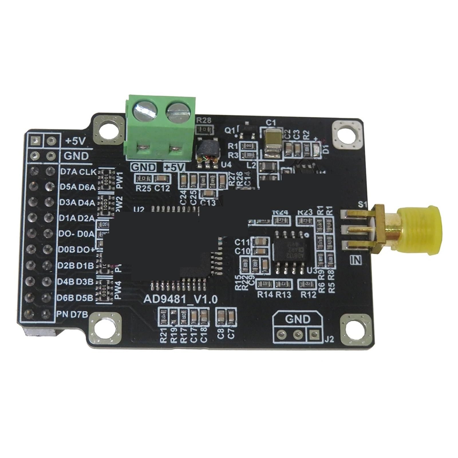 GTGFCSP AD9481 module 8-bit parallel high-speed ADC data acquisition analog-to-digital converter module 250MSPS sampling rate
