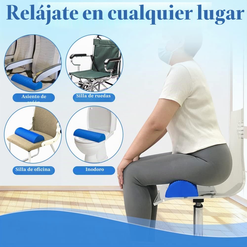 Almohada brasileña de levantamiento de glúteos para después de la cirugía, elevador de inodoro azul, almohada de asiento elevador de espuma