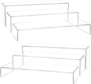 Amazon.com: Aminigram Large Acrylic Display Risers, 2 Set - 6 Pack (12 ...