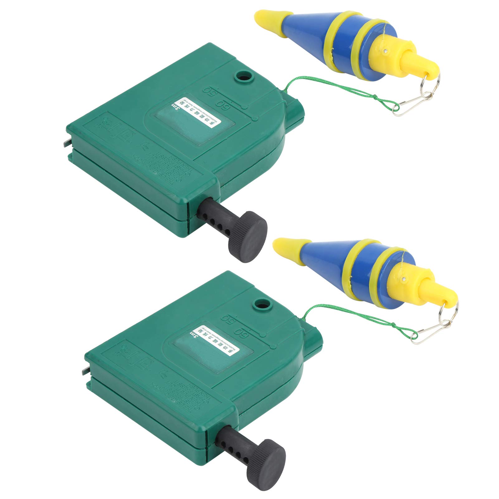 Plomb Bob Setter 2 Pièces 3 Mètres en Acier Allié Fil Magnétique Ligne de Marteau Chute Plomb Bob Setter