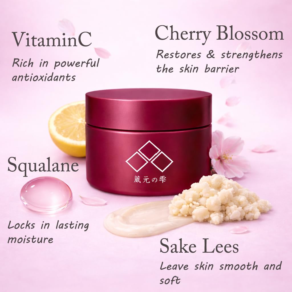 Amazon.com: Japan Sakura Cherry Blossom Cream with Rice VitaminC