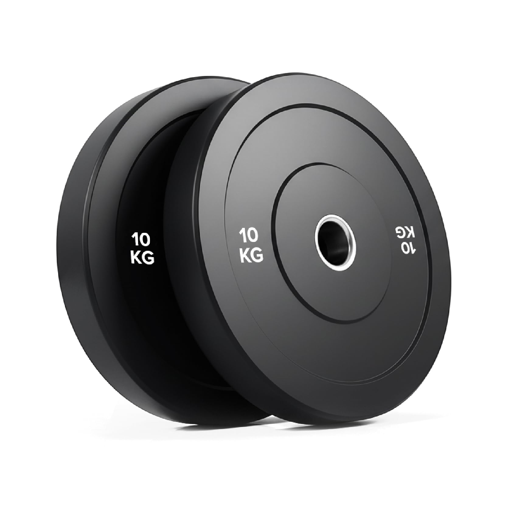 Bumper Weight Plates Pair (5kg–20kg) – Rubber-Coated Cast Iron Olympic Plates with Non-Slip Grip Floor-Safe Design for Strength Training, Bodybuilding & Home Gym Workouts