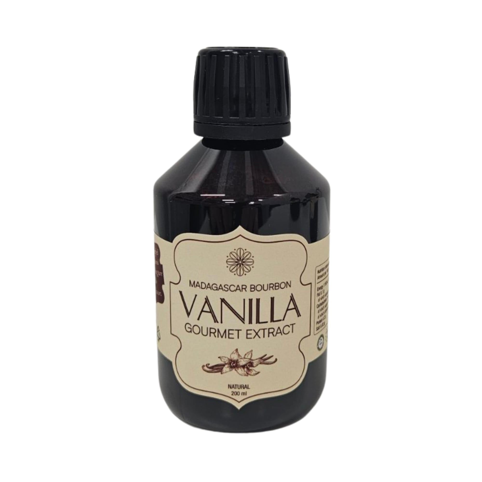 Vanilla Scientific Pure Bourbon Gourmet Vanilla Extract with Seeds - Madagascar 100% Natural Extract for Baking and Cooking - Alcohol Free, Gluten Free, Vegan, 200ml