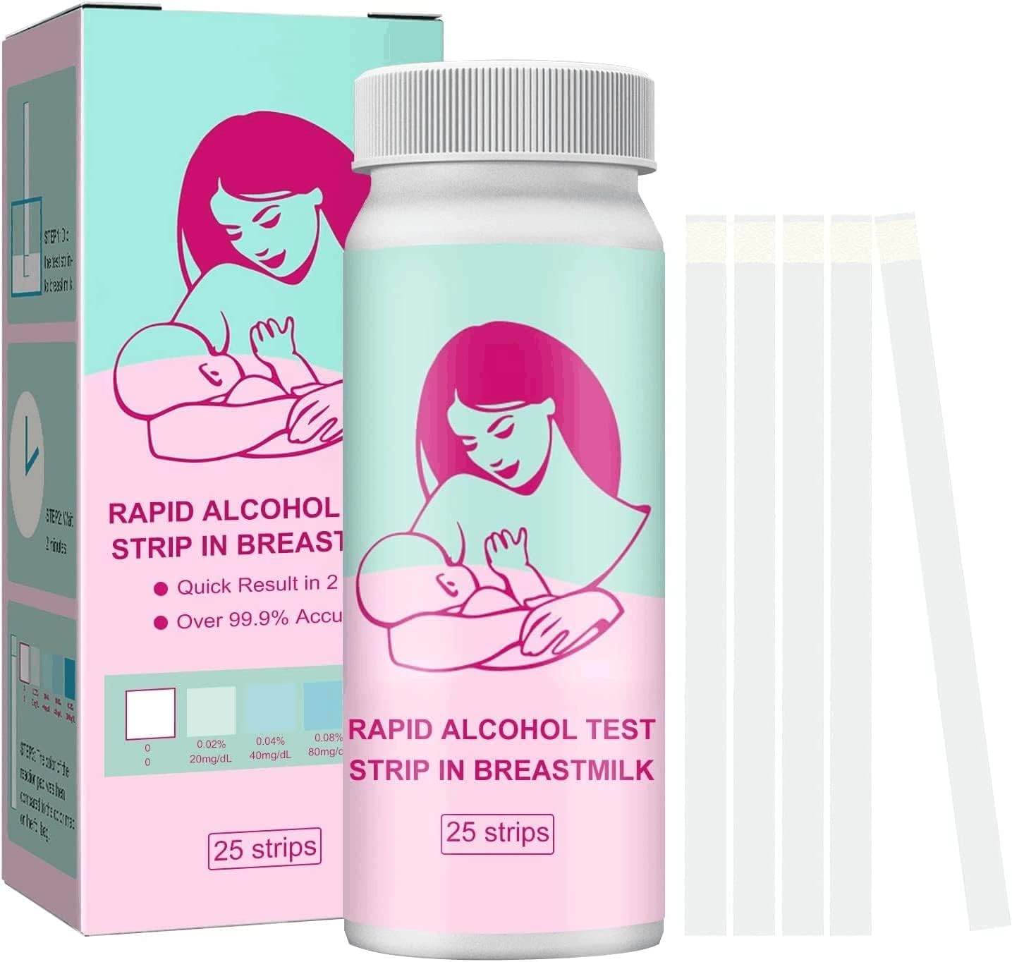 Breastmilk Alcohol Test Strips, Quick & Precise Alcohol