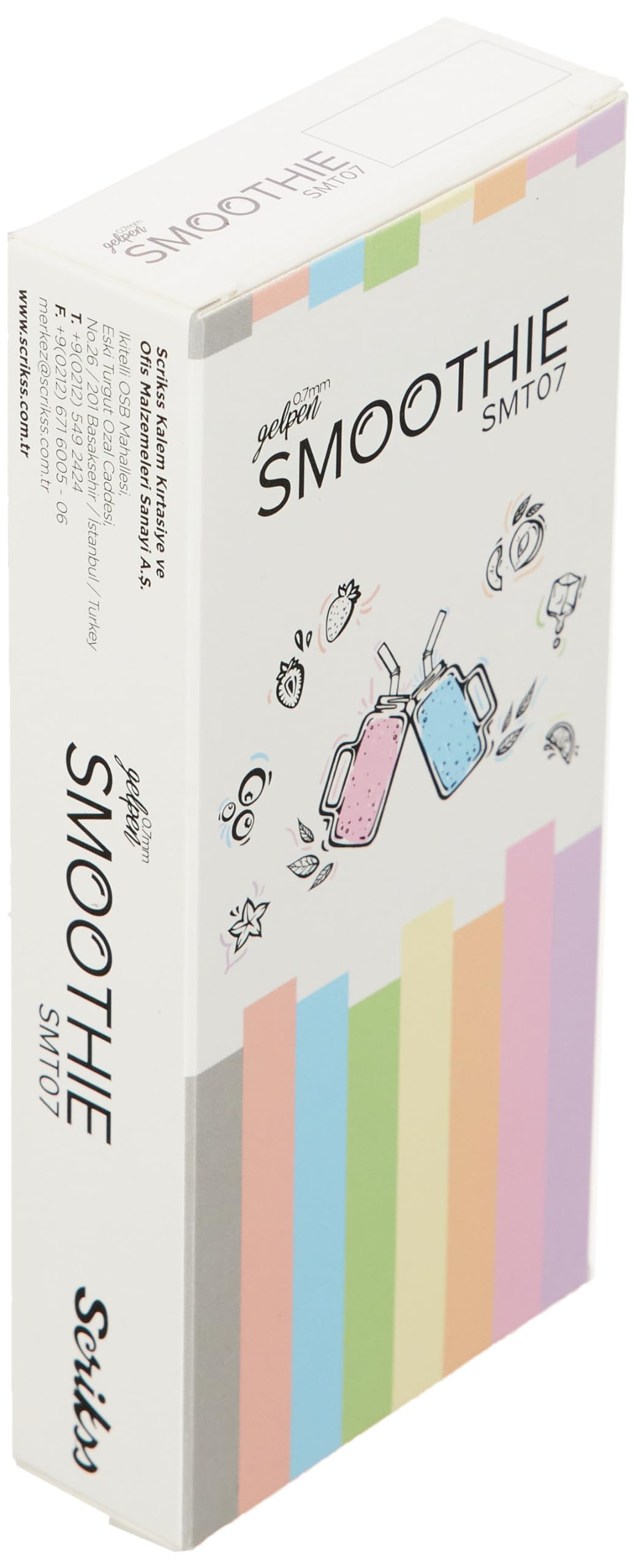 Scrikss Office Smoothie Jel Kalem 0.7 Mm 12'li Kutu Mavi