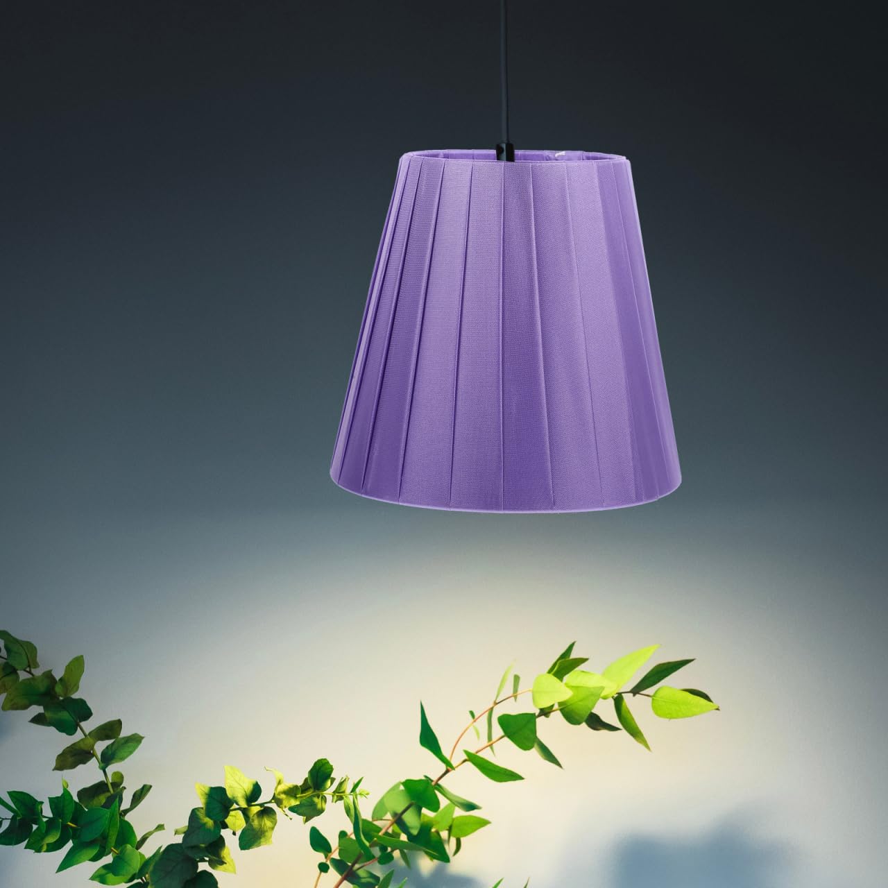 Mikikit Small Clip-on Drum Lampshade Set of 2 with Fabric and Metal Base 5.51X10.24X5.12In Replacement Lampshades for Wall and Table Lamps Bedroom Living Room Lighting - Image 2