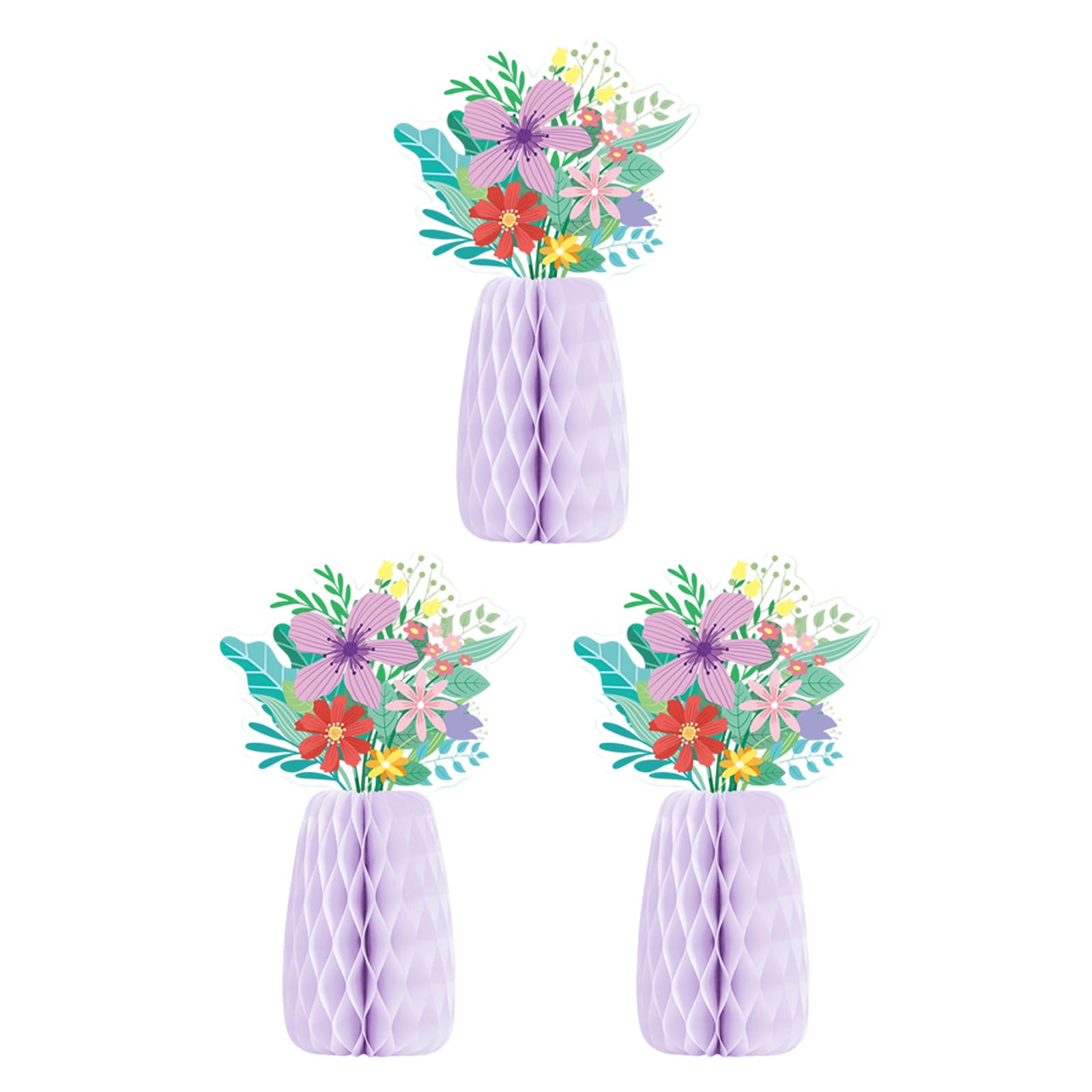 Colorful Paper Vase Ornament Easter Decoration for Tabletop Mantel Wedding Receptions Flower Arrangement Party Paper Ornament