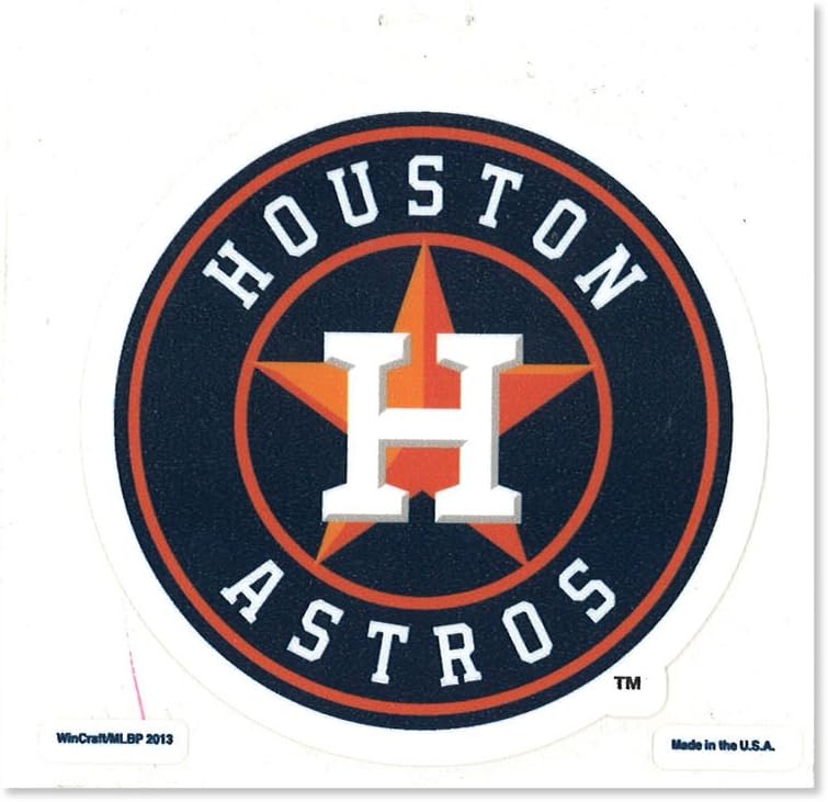 MLB Houston Astros Perfect Cut Color Decal, 4" x 4\
