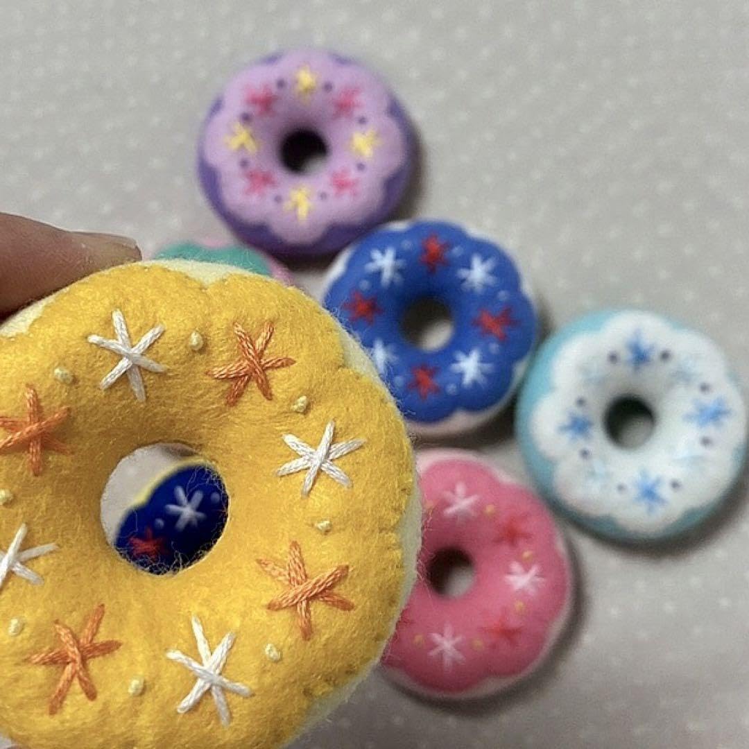 Amazon.co.jp: プリンセスカラー フェルトドーナツ 7コ No.762