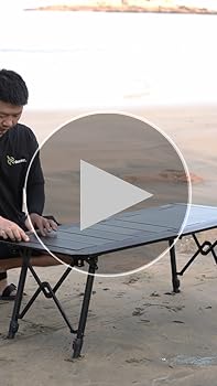 Amazon | Soomloom4.5ユニット昇降式キャンプテーブルELEVOアルミ合金