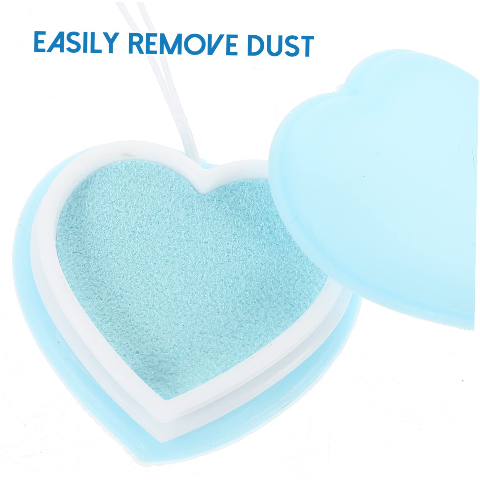 Healvian 20pezzi Cuore Macaron Pulitore Per Schermi e Lenti Salviette Per Occhiali e Obiettivi Accessorio Decorativo Per Chiavi e Zaini Pulizia Sicura e Pratica Senza Graffi