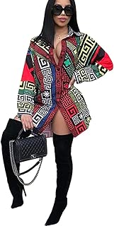 Speedle Women's Lapel Button Down Retro Long Sleeve Blouse Floral Print Party Top Shirt - coolthings.us