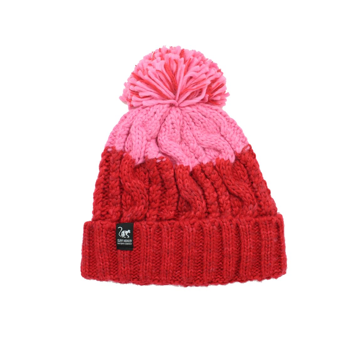 Surf Monkey Zimowa czapka unisex z pomponem, jeden rozmiar, wewnętrzna podszewka z polaru