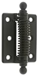 idh by St. Simons 80360-10B Professional Grade Quality Genuine Solid Brass Heavy Duty Spring Screen Door Hinge with Ball Finials, Oil-Rubbed Bronze, Pair