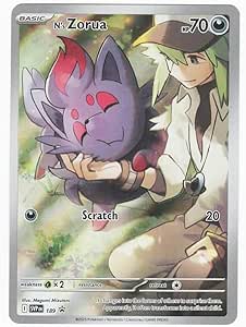 N's Zorua - SVP189 - Holo - Pokemon Center Stamp - Promo - Scarlet & Violet Black Star Promos Pokémon Card Value & Price History | Track & Add To Collection