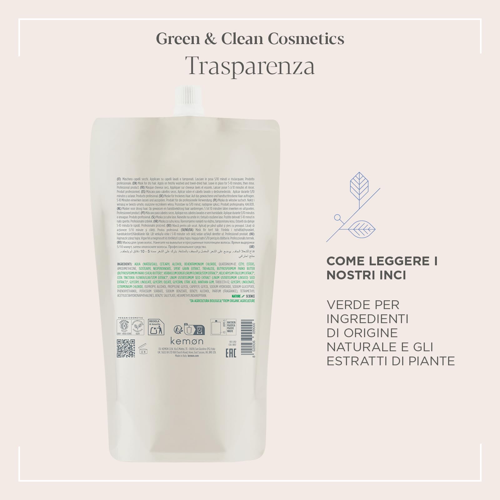 Actyva Nutrizione Ricca Maschera Capelli Secchi 500 ml