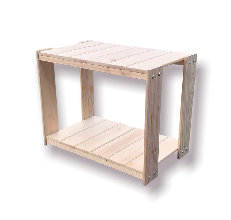 Amazon｜国産総桧ウッドラック 1段 幅440mmx奥行き270mmx