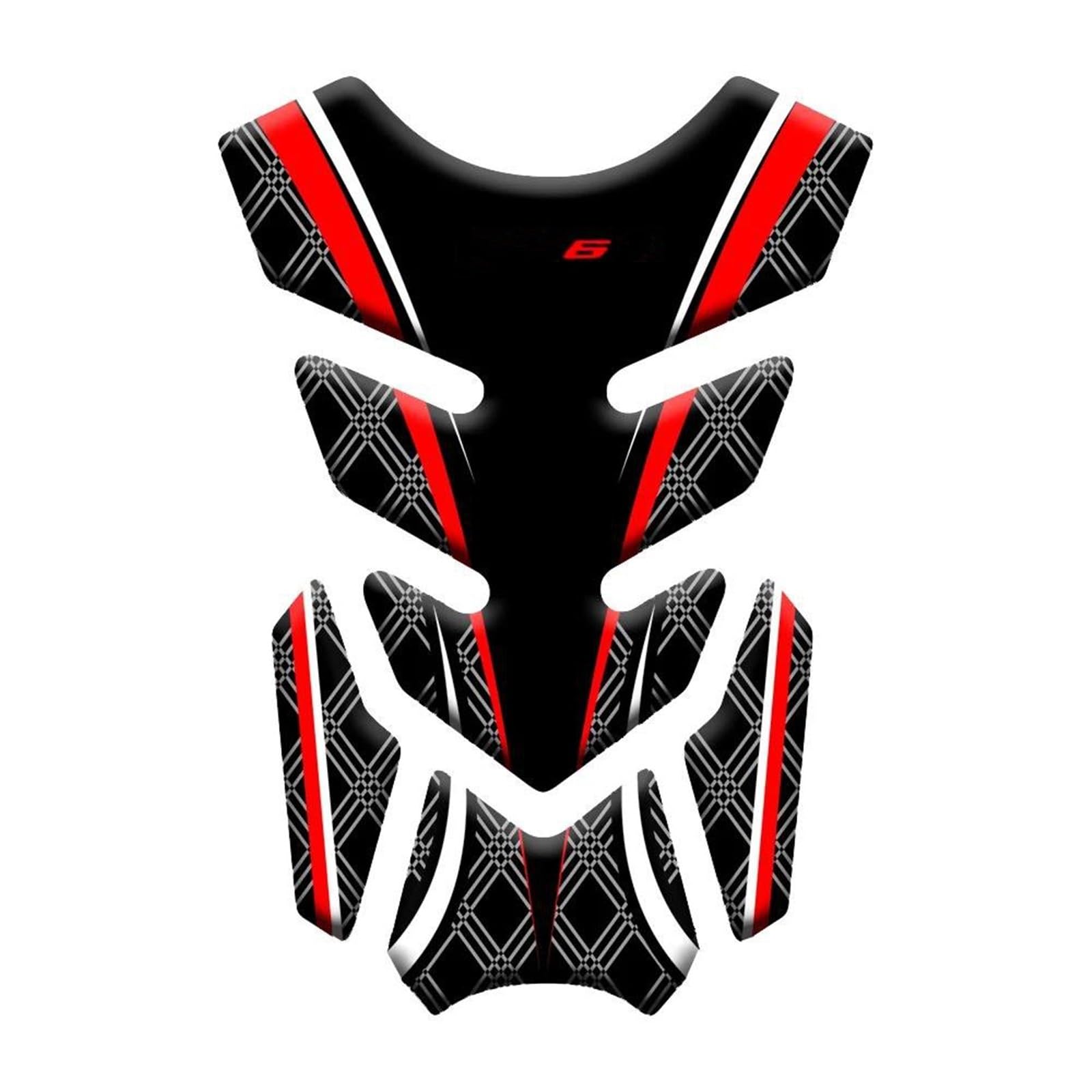 Ysdsls Color1 Motorcycle Stickers Tank Pad Sticker Protector Decals Case For Kawasaki For Er6n For Er-6N Tankpad(Color1)