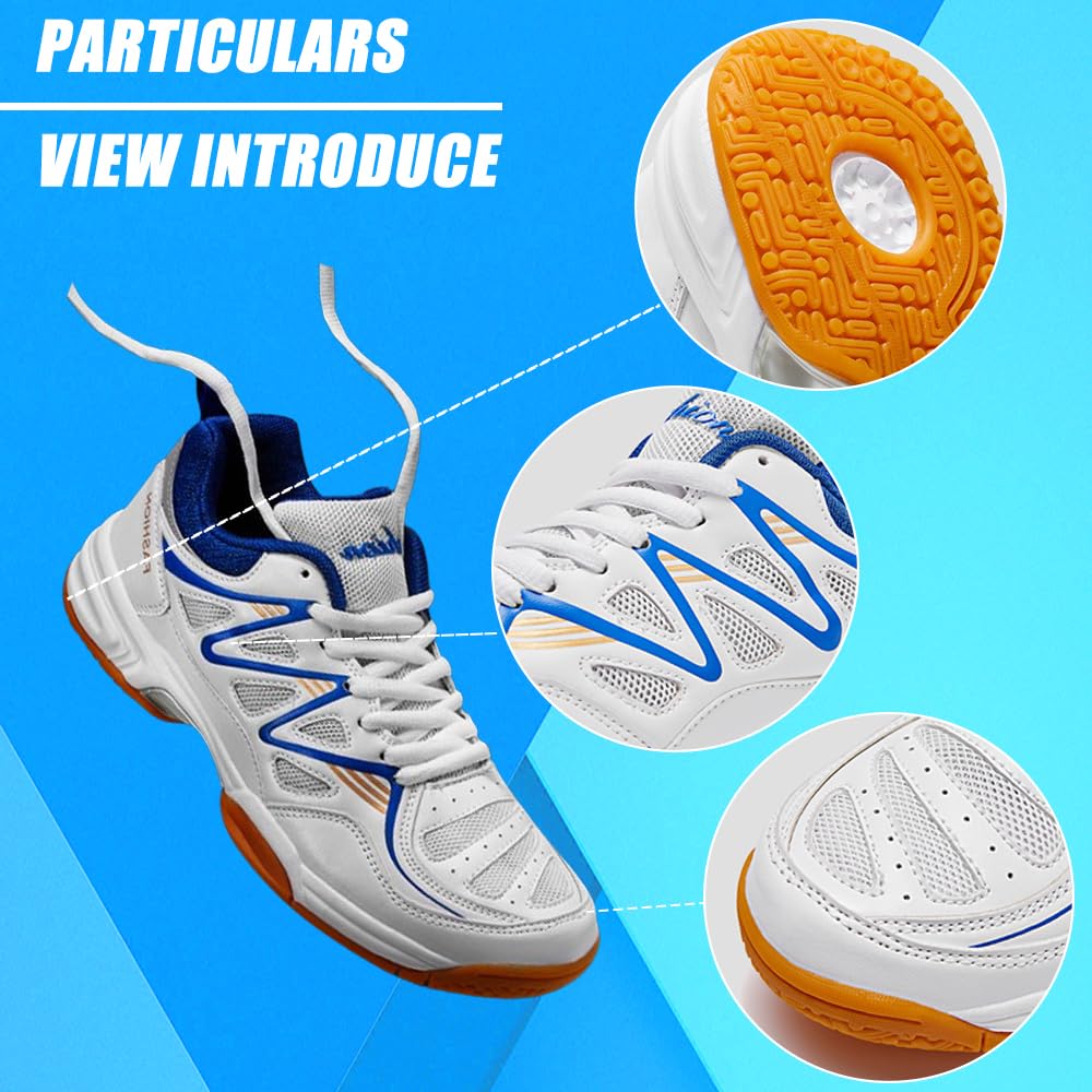 Hixingo Zapatillas Deportivas Hombre, Entrenamiento Corte Anti-Slip Zapatillas Hombre, Zapatillas Running Hombre de Bádminton Tenis, Interior y Exterior Deportivas Hombre