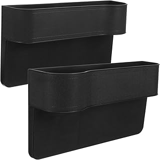 VICASKY 2 Peças Caixa De Armazenamento De Carro Console De Carro Bolso Lateral Acessórios De Carro Organizador De Enchimento De Console De Carro Organizador De Enchimento De Console