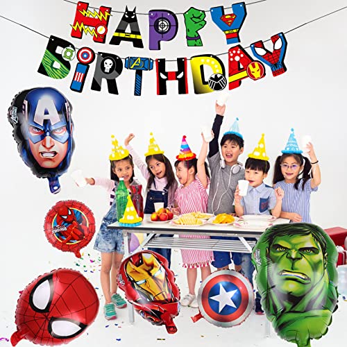 FAMILIO 7 Pezzi Supereroe Serie Cartone Animato