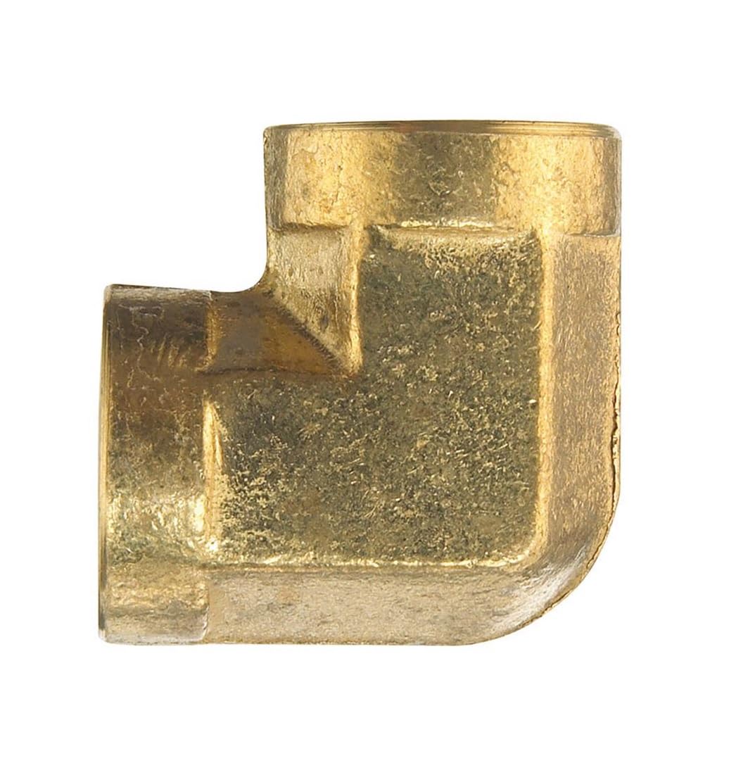 Homeplus+ 1/4 in. FPT X 1/4 in. D FPT Brass 90 Degree Elbow