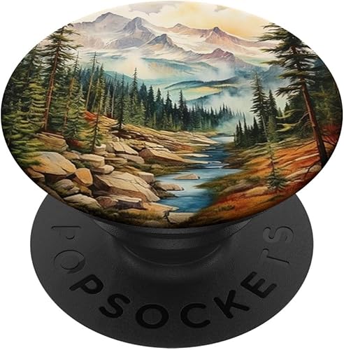 Montañas Silvestre Bosque Senderismo Pino Naturaleza PopSockets Estándar PopGrip