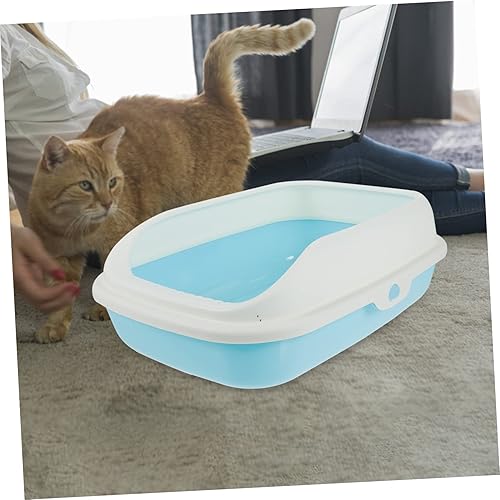 Miniatura 3 de BUGUUYO Caja de arena para gatos Bandeja de arena para gatos, bandeja de inodoro para gatos, bandeja de inodoro para mascotas, bandeja de inodoro