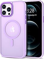 Vista 250 de Anuck - Funda magnética para iPhone 11 compatible con MagSafe, carcasa trasera mate translúcida dura, borde de TPU, delgada, resistente a impactos