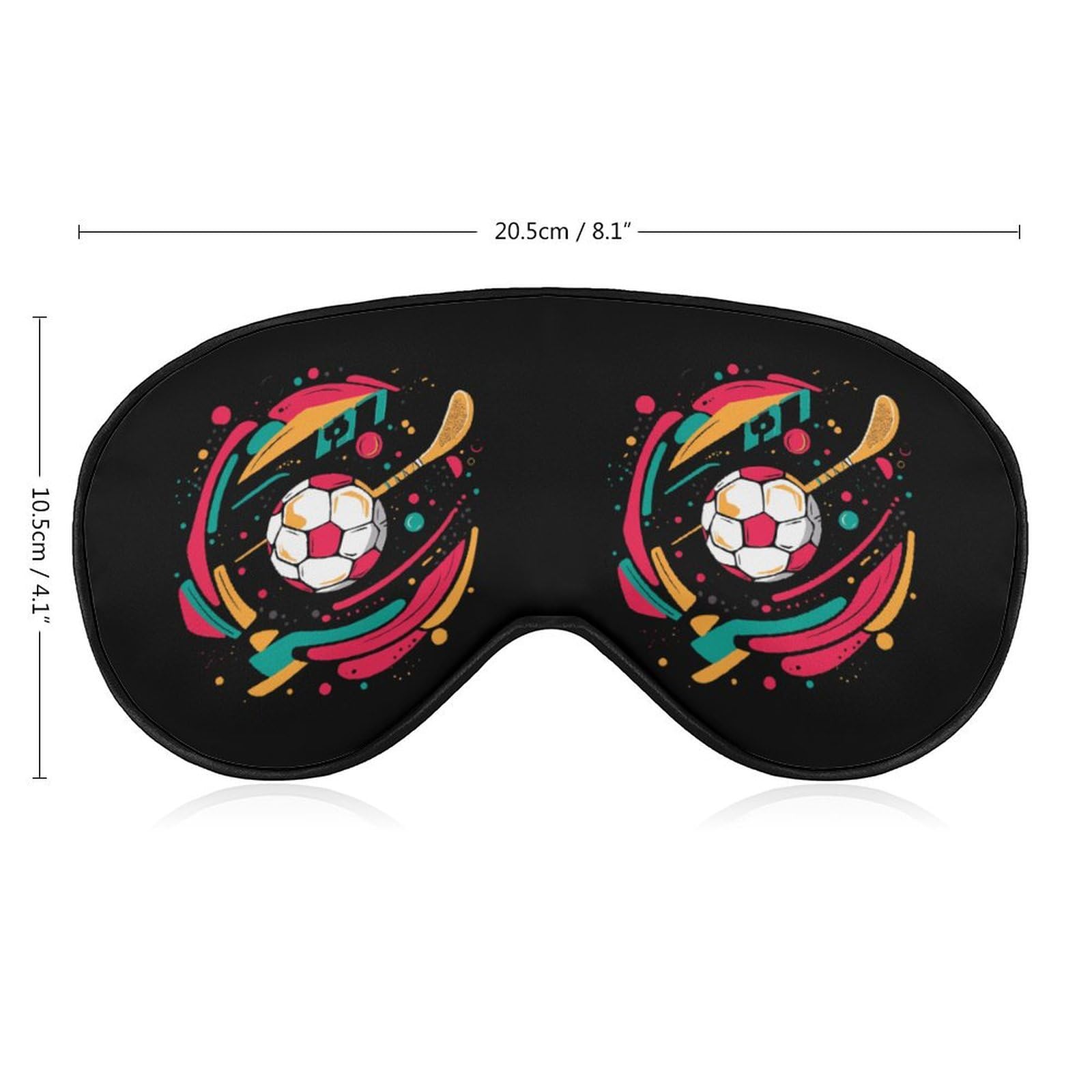 Soccer Ball Golf Volleyball Sleep Mask Eye Shade Cover Adjustable Strap for Travel Lunch Break Women Men