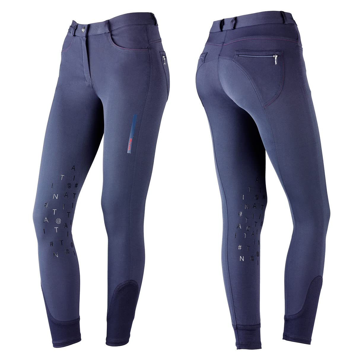 Tattini Pantaloni Donna Modello Amaranto 40, Blu Navy