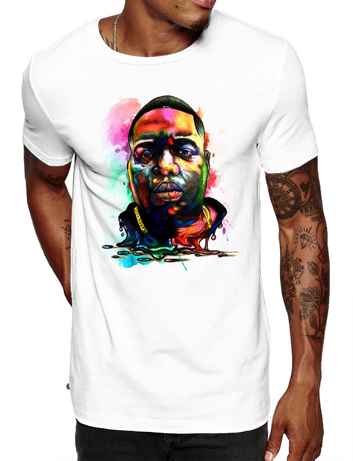 Swag PointHip Hop T-Shirt - Funny Vintage Street wear Hipster Parody (L, BGP)