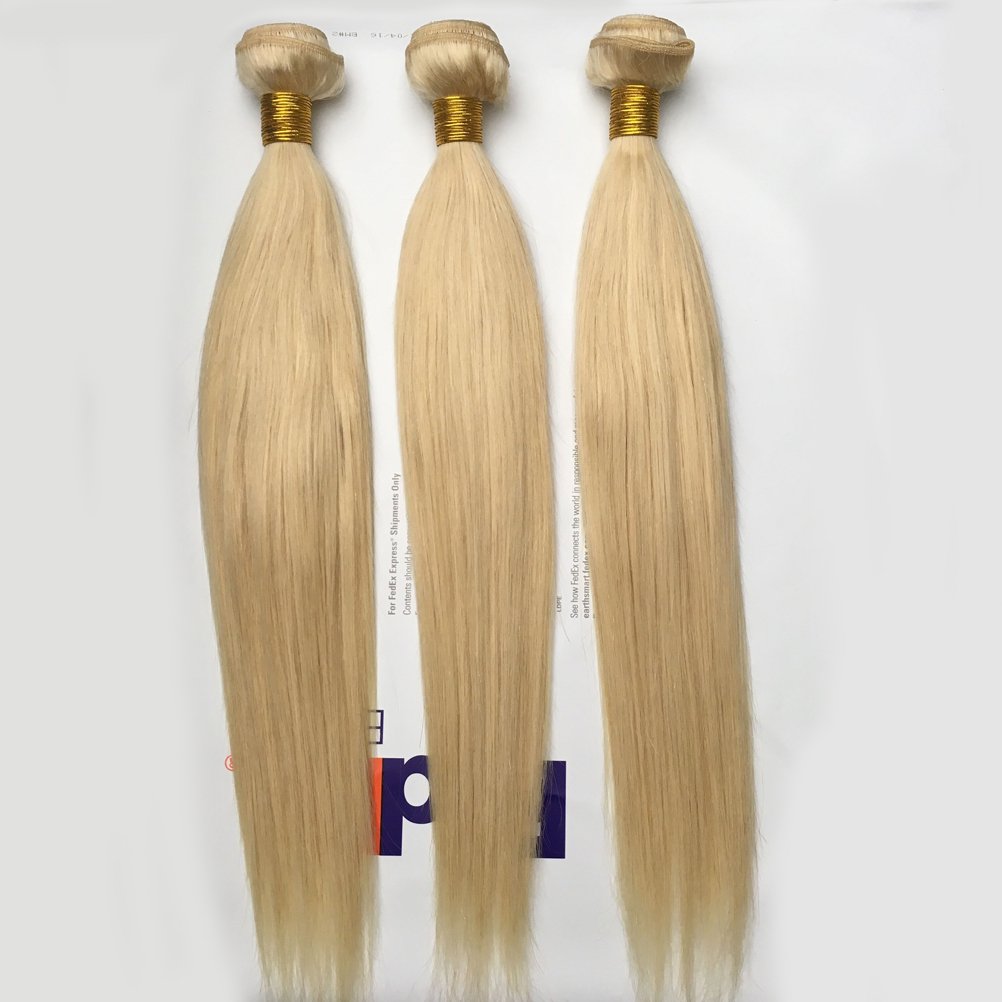 Brazilian #613 Straight Hair Bundles 300g/lot 18 18 18 Inch Unprocessed 8A Soft Hair Weft Products