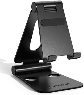 APPUCOCO Aluminium Adjustable Foldable Mobile Phone Stand Holder Dock Mount for Mobile Cell Phones, Smartphones, Tablets (... Price In India