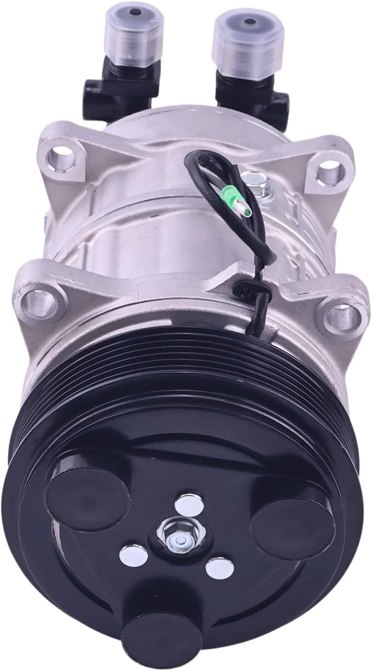 12V TM-15HS A/C Compressor AT314517 Compatible for John Deere 4024 5030 Engine 244J 304J 324J Loader