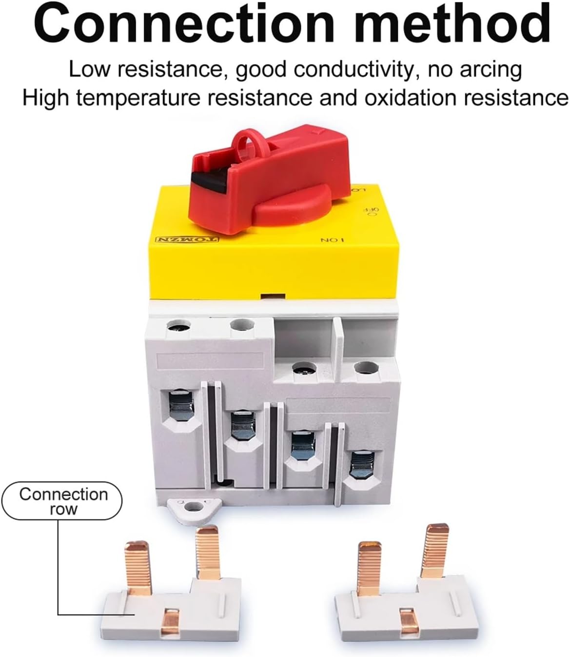 4P PV DC 1200V 32A Din Rail Rotating Handle Isolator Rotary Switch Disconnector for Solar Distribution Box
