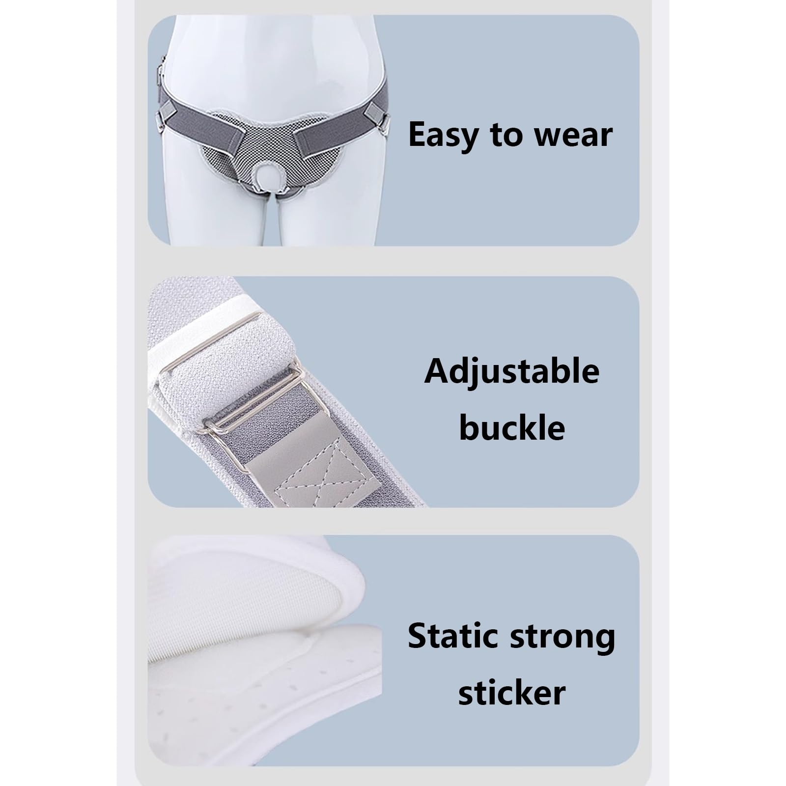 Leistenbruch Slip Herren, Herniengürtel für Männer, Nabelbruchbandage, Kommt mit Einem Abnehmbaren Kompressionspolster zur Linderung Von Hernienbeschwerden, Geeignet für Männer und Frauen(Large)