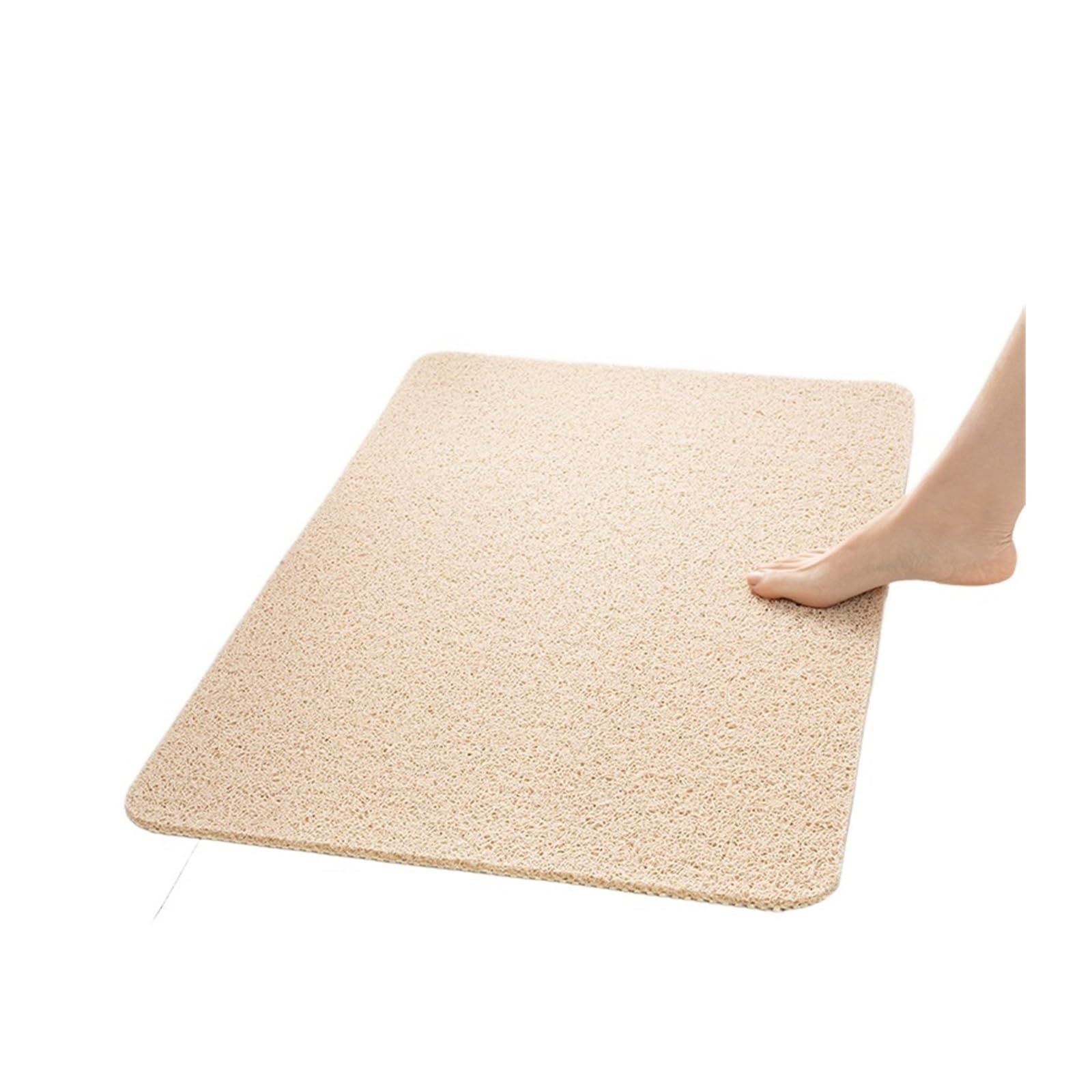 Antypoślizgowa wodoodporna mata łazienkowa - miękki szybkoschnący dywanik prysznicowy z PCW 50 x 80 cm - idealny do bezpieczeństwa łazienki i kuchni - trwały, chłonny, łatwy do czyszczenia