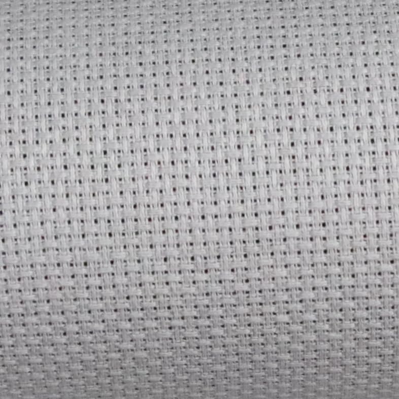 Image of KCS 16 Count Cotton Cross Stitch Aida Cloth Fabric (Light Grey, 19 inch x 28 inch)