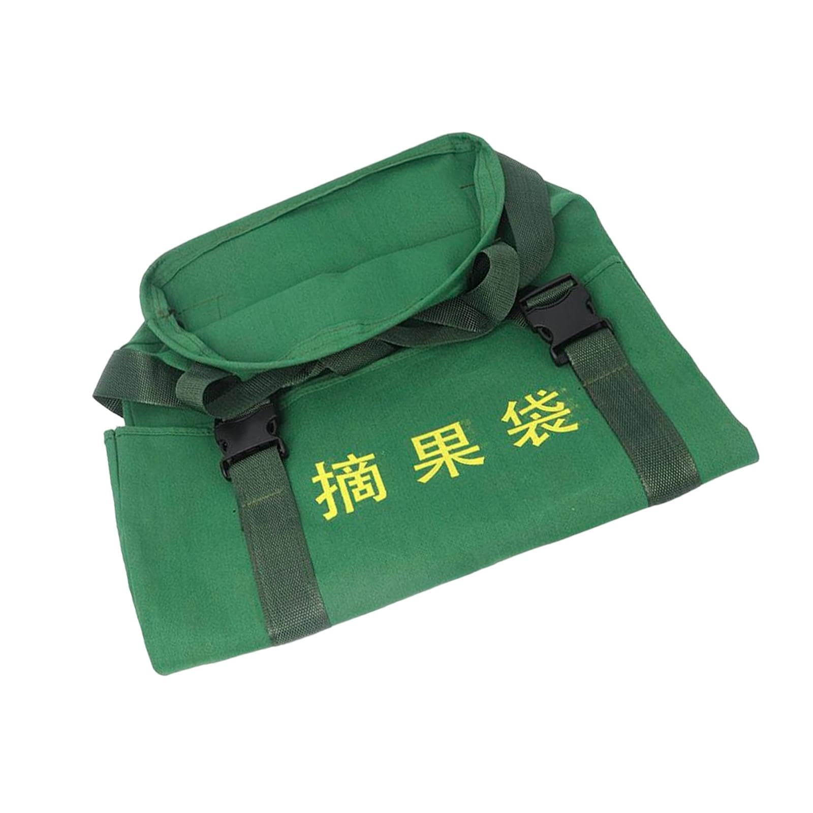 perfk Fruit Picking Bag, Vegetable Picking Bag, Sturdy Farmer Helper, Practical Gardening Apron, Adjustable for Outdoor Farms, Multi, Bag and steel Circle