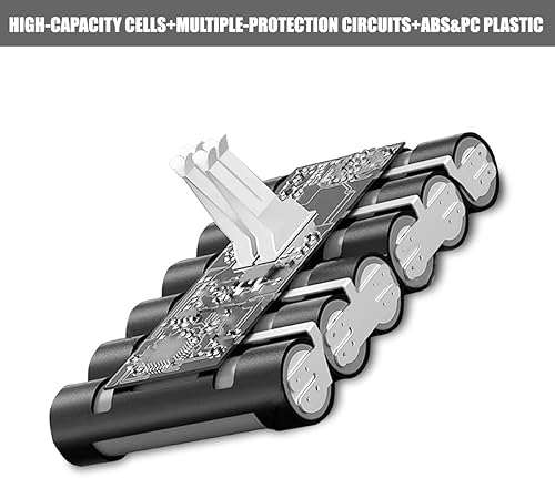 Miniatura 5 de Batería de repuesto para Dyson V10, batería de 25.2 V, 5000 mAh, 126 Wh, aspiradora inalámbrica de mano SV12 V10 25.2V 2600mAh 66Wh 240923-01