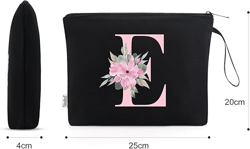 Miniatura 2 de Vavabox A-Z Bolsa de maquillaje personalizada, regalos de cumpleaños para mujeres y madres, regalos para mejor amiga, bolsa de cosméticos para novia