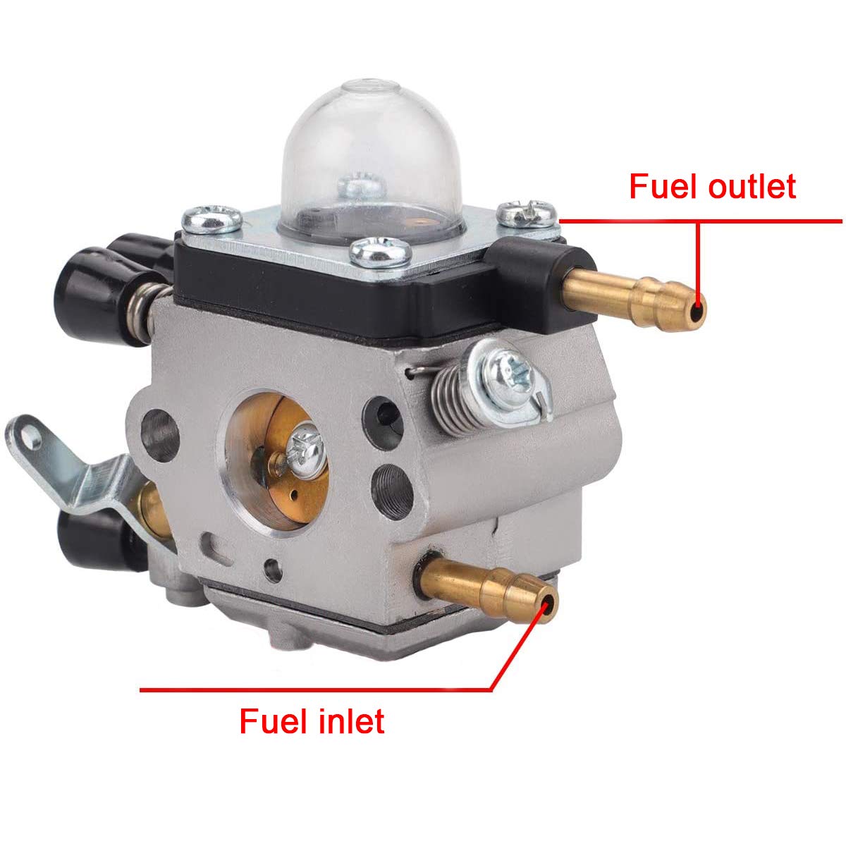 ZAMDOE C1Q-S68G Carburateur pour Stihl BG45 BG46 BG55 BG65 BG85 SH55 SH85 souffleuse à Feuilles C1Q-S68 4229 120 0606 Carburateur, Kit de Mise au Point avec Joint de Filtre à Carburant