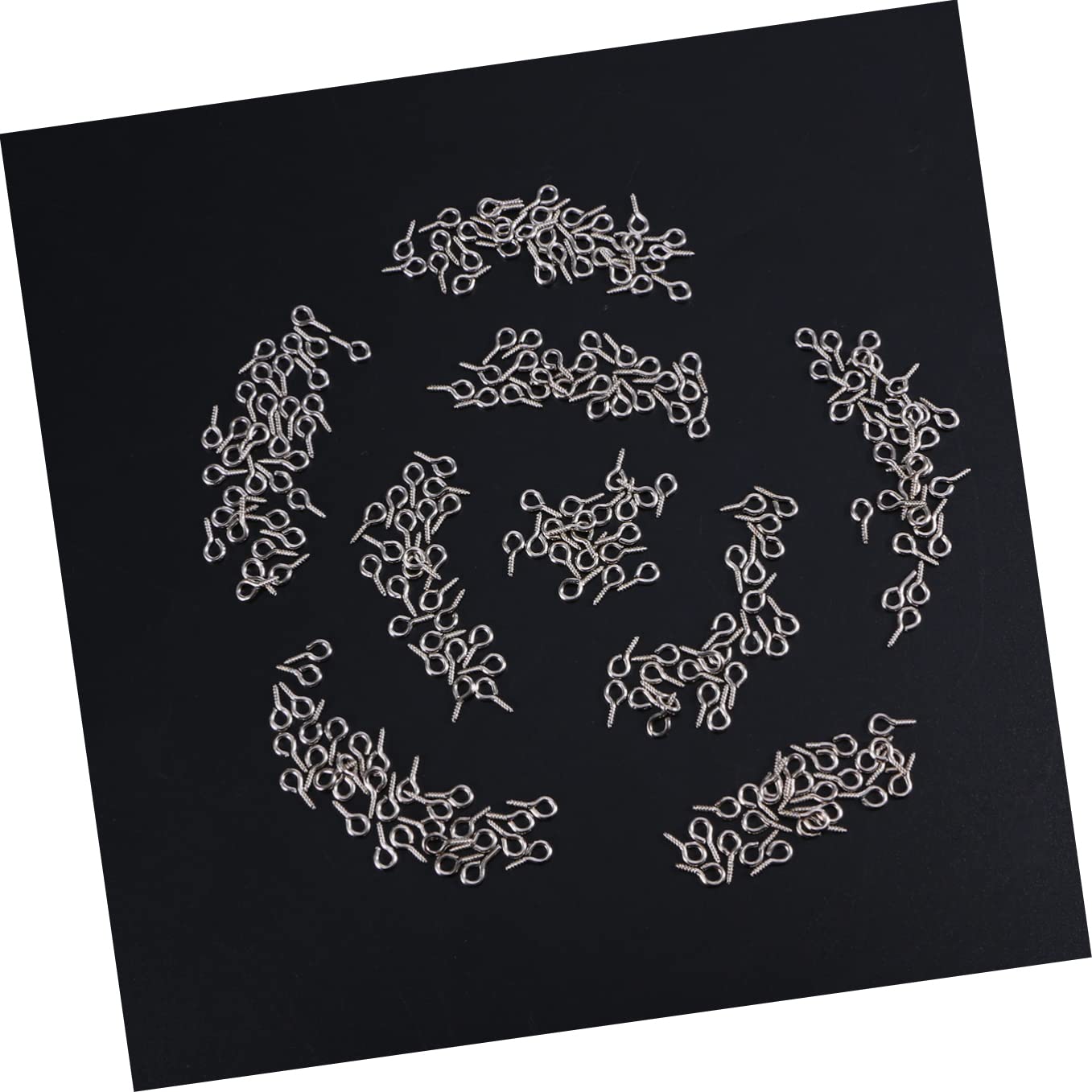 EXCEART 500 Pcs Mini Screw Eye Pins for Jewelry Making Charms Head Pins Crafting