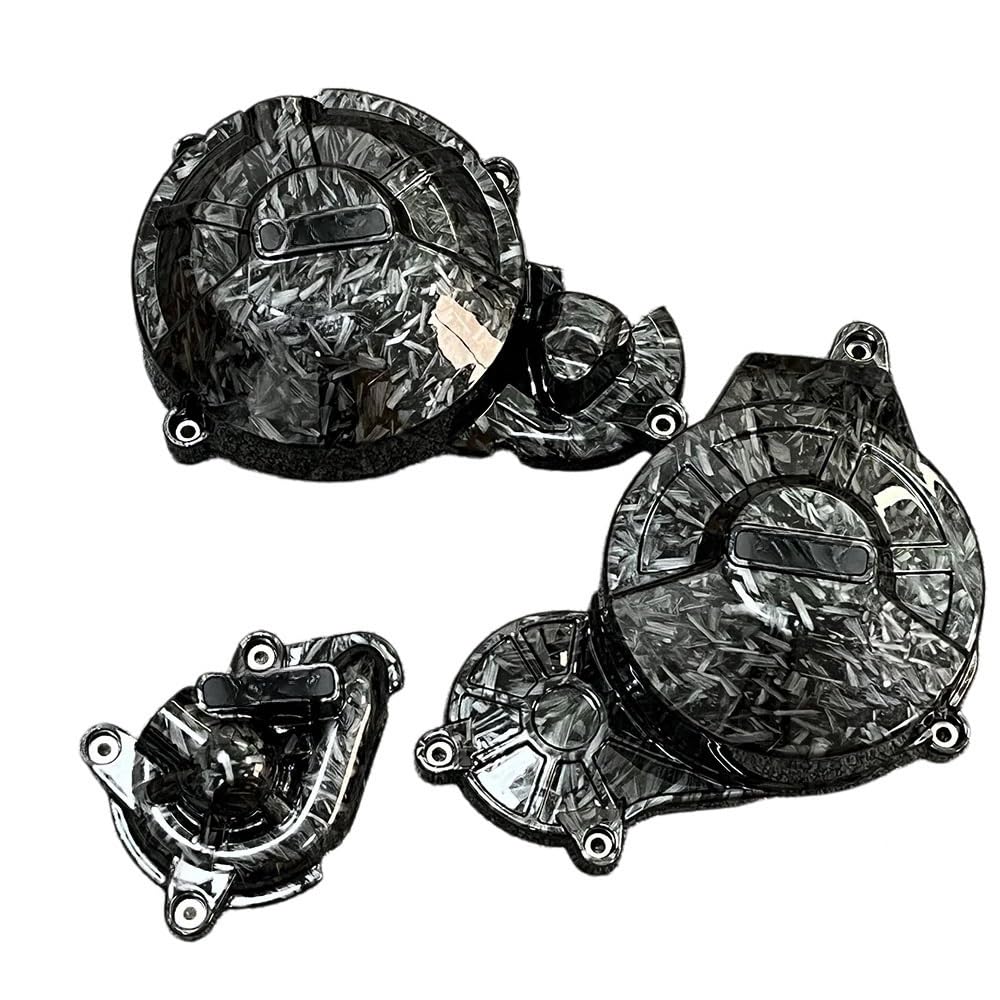 Cubierta de motor para Tuareg 660 RS660 Tuono protector de estator con textura de carbono 2