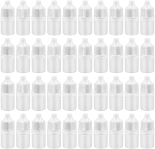 100pcs Plastic Dropper Bottles 2ML Empty Squeezable Liquid Dropper Bottle with Cap for Home and Travel