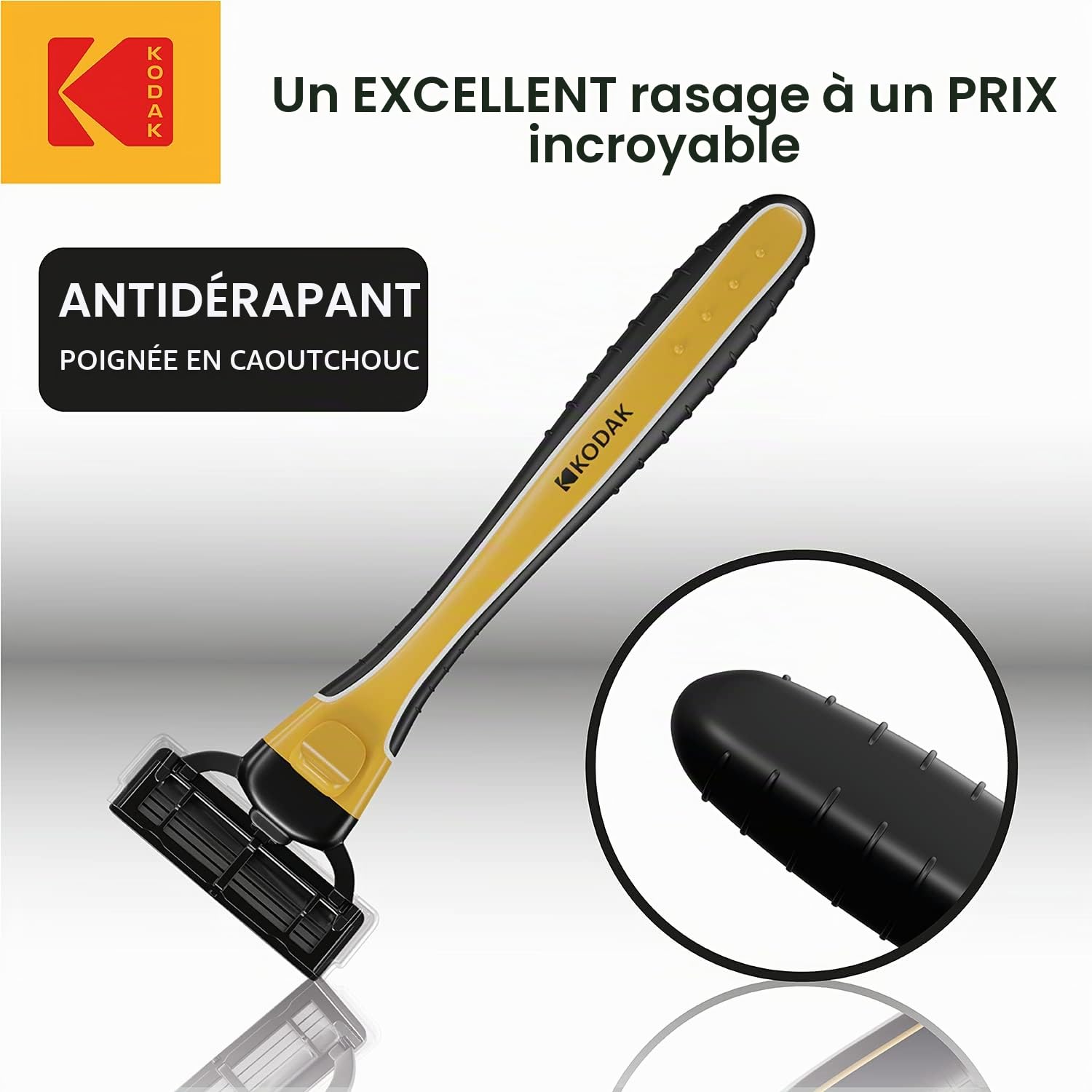 KODAK Max 5 Premium Rubber Razor : Amazon.com.be: Beauty