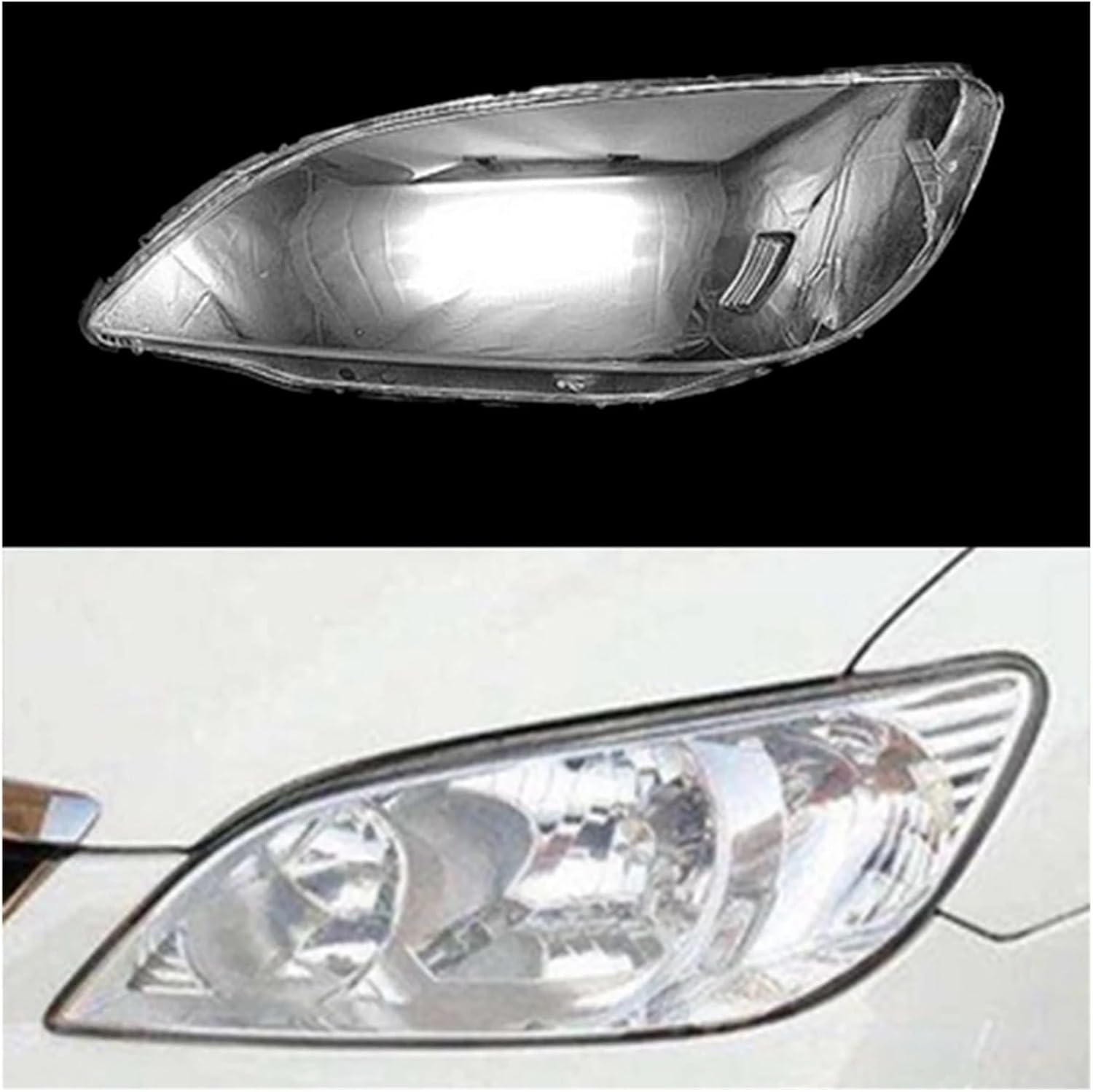 Car Left Headlight Shell Lamp Shade Transparent Lens Cover Headlight Cover For 2003 2004
