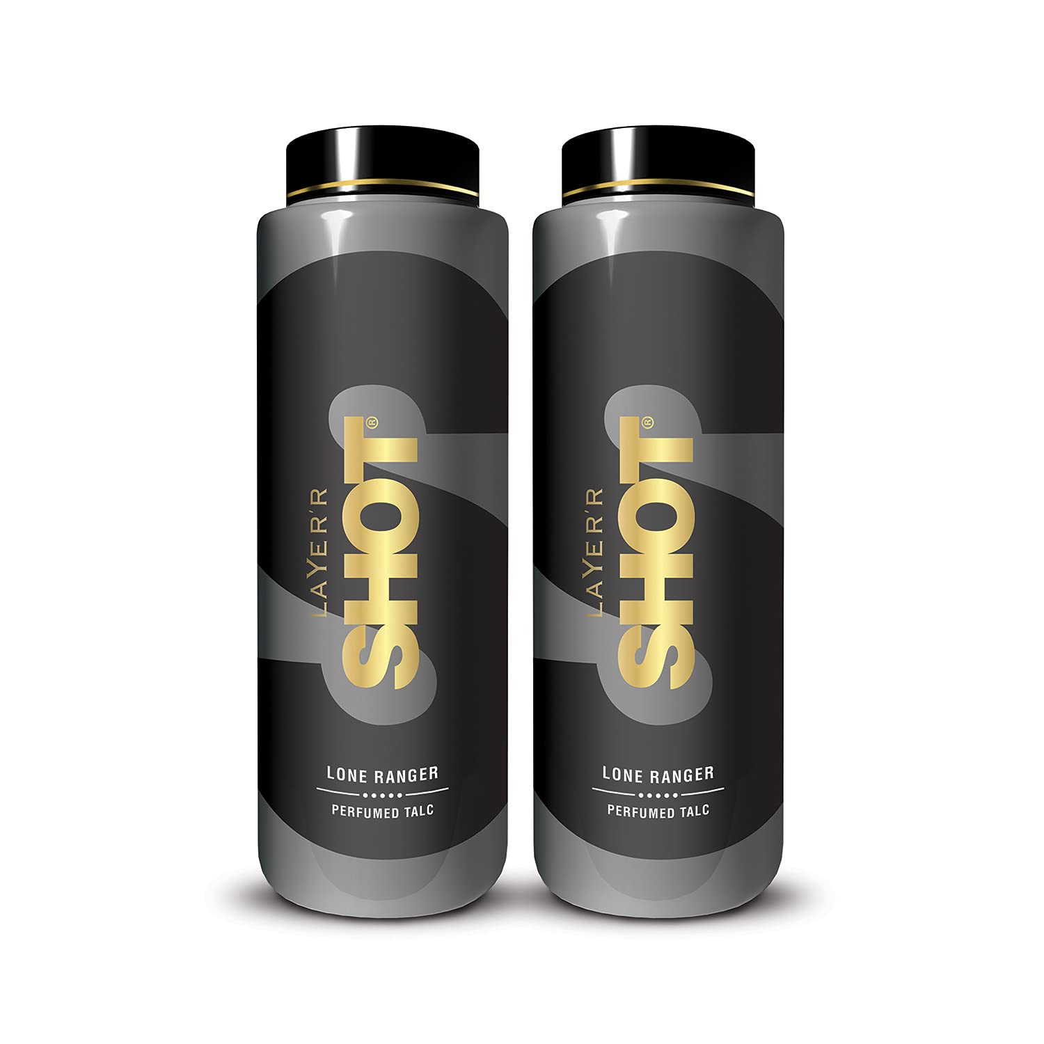 Layer'r Shot Fresh Lone Ranger Talc for Men - 2 x 100gm Each | Long Lasting Fragrance With Luxurious Invigorating Floral, Peppery & Citrusy Blend | Dry, Smooth, and Fresh All Day | Ideal For Daily Use | Gift For Men
