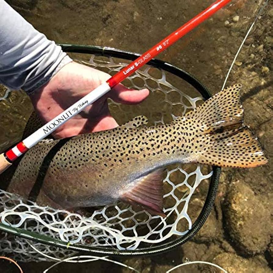 Moonlit Lunar S Glass フライフィッシングロッド Amazon | 2wt Moonlit Lunar S-Glass ファイバーグラスフライ